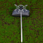 Witch Sword Crescent Moon Goddness Hair Stick