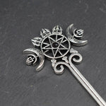 Witch Sword Crescent Moon Goddness Hair Stick