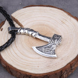 Wolf And Raven Slavic Amulets Talismans Viking Odin Axe Necklaces & Pendants Norse Vikings Jewelry Turkish Men Wicca