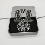 New Magicun Viking~Wolf Pendant Viking Futhark Axe pendant Men's necklace pagan Compass Vegvisir jewelry 1pc