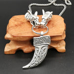 New Magicun Viking~Wolf Tooth Pendant necklace Vintage Norse Viking  jewelry pagan