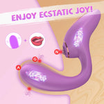 Vibrator For Women 2 In 1 Licking Machine Powerful G-Spot Massager Clitoris Stimulator Female Masturbation Sex Toys For Adult