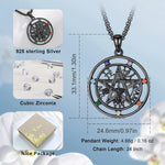 Tetragrammaton Necklace Wiccan Protection Amulet Pentacle Star Jewelry