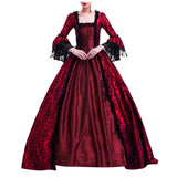 Halloween costume for adult women Medieval Cosplay Costumes Vintage Gothic Halloween suit 할로윈 코스튬 disfraz halloween para mujer