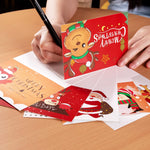 Christmas Cards with Envelopes - 24 Happy Holiday Cards with Envelopes Holiday Greeting Cards Bulk Set Christmas Cards Assortment 4" X 6" (Cartoon - 6 Designs)