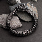 Bracelets 21 CM / 8 INCHES Nordic Stainless Steel Dragon Bracelet Ancient Treasures Ancientreasures Viking Odin Thor Mjolnir Celtic Ancient Egypt Norse Norse Mythology