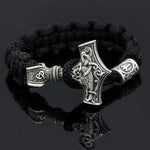 Bracelets Algiz Black Viking Mjolnir Paracord Rune Bracelet Ancient Treasures Ancientreasures Viking Odin Thor Mjolnir Celtic Ancient Egypt Norse Norse Mythology