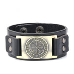 Bracelets Leather Viking Vegvisir Bracelet Ancient Treasures Ancientreasures Viking Odin Thor Mjolnir Celtic Ancient Egypt Norse Norse Mythology