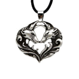Celtic Antique Silver Celtic Wolf Pack Love Pendant Necklace Ancient Treasures Ancientreasures Viking Odin Thor Mjolnir Celtic Ancient Egypt Norse Norse Mythology