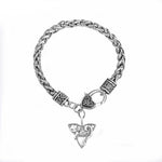 Celtic Cat Lying on Triquetra Stainless Steel Chain Bracelet Ancient Treasures Ancientreasures Viking Odin Thor Mjolnir Celtic Ancient Egypt Norse Norse Mythology
