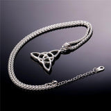 Celtic Gold-color Stainless Steel Triquetra Necklace