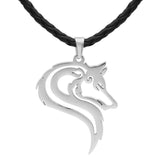 Celtic Leather Cord Noble Celtic Wolf  Pendant Necklace Ancient Treasures Ancientreasures Viking Odin Thor Mjolnir Celtic Ancient Egypt Norse Norse Mythology