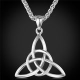 Celtic Stainless steel Stainless Steel Triquetra Necklace