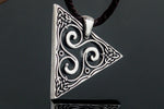 Celtic Sterling Silver Pendant with Triskele Symbol Ancient Treasures Ancientreasures Viking Odin Thor Mjolnir Celtic Ancient Egypt Norse Norse Mythology