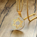 Chain Necklaces Freemason Star of David Stainless Steel Necklace Ancient Treasures Ancientreasures Viking Odin Thor Mjolnir Celtic Ancient Egypt Norse Norse Mythology