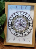 chakra energy crystal quartz Pentagram Runes Decorative paintings   astrology Altar Props Table Board game