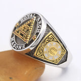 Holy York Rite Royal Arch Chapter Masons Masonic Solid Sterling Silver Ring