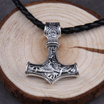 Thor's Hammer Mjolnir Pendant Necklace Viking Scandinavian Norse Vking Necklace