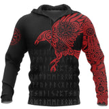 Embrace Viking Spirit with Our Raven Tattoo 3D Printed Men's Hoodies - Elevate Your Style with Retro Harajuku Fashion and Casual Streetwear Vibes