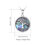 Sterling Silver Tree of Life Pendant Necklace