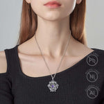 Tetragrammaton Necklace Wiccan Protection Amulet Pentacle Star Jewelry