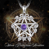 Tetragrammaton Necklace Wiccan Protection Amulet Pentacle Star Jewelry