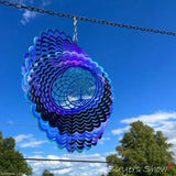 3D Wave Wind Chimes Spinner Bell Tree Of Life Pendant For Room Party Christmas Decor Garden Decoration Outdoor Hanging Windchime