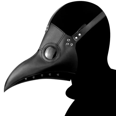 PU Steampunk Bird Plague Doctor Mask Long Nose Beak Mask Retro Cosplay Masks Party Carnival Costume Props Accessories