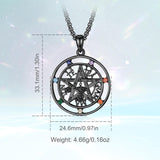 Tetragrammaton Necklace Wiccan Protection Amulet Pentacle Star Jewelry