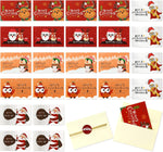 Christmas Cards with Envelopes - 24 Happy Holiday Cards with Envelopes Holiday Greeting Cards Bulk Set Christmas Cards Assortment 4" X 6" (Cartoon - 6 Designs)