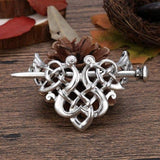 Hair Clips and Pins Platinum Celtic Crown Hairpins Ancient Treasures Ancientreasures Viking Odin Thor Mjolnir Celtic Ancient Egypt Norse Norse Mythology