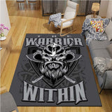 Pangan Wicca Vikings Pattern Floor Mats Soft Rug Area Carpet Living Room Carpet Bedroom Geometric Carpet Non-Slip Mat