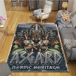 he Vikings Pattern Floor Mats Soft Rug Area Carpet Living Room Carpet Bedroom Geometric Carpet Non-Slip Mat