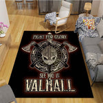 Pangan Wicca Vikings Pattern Floor Mats Soft Rug Area Carpet Living Room Carpet Bedroom Geometric Carpet Non-Slip Mat