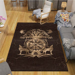 he Vikings Pattern Floor Mats Soft Rug Area Carpet Living Room Carpet Bedroom Geometric Carpet Non-Slip Mat
