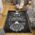 he Vikings Pattern Floor Mats Soft Rug Area Carpet Living Room Carpet Bedroom Geometric Carpet Non-Slip Mat