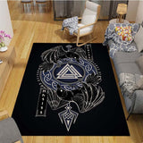 he Vikings Pattern Floor Mats Soft Rug Area Carpet Living Room Carpet Bedroom Geometric Carpet Non-Slip Mat