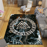 he Vikings Pattern Floor Mats Soft Rug Area Carpet Living Room Carpet Bedroom Geometric Carpet Non-Slip Mat