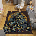 he Vikings Pattern Floor Mats Soft Rug Area Carpet Living Room Carpet Bedroom Geometric Carpet Non-Slip Mat