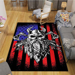 Pangan Wicca Vikings Pattern Floor Mats Soft Rug Area Carpet Living Room Carpet Bedroom Geometric Carpet Non-Slip Mat