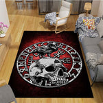 Pangan Wicca Vikings Pattern Floor Mats Soft Rug Area Carpet Living Room Carpet Bedroom Geometric Carpet Non-Slip Mat