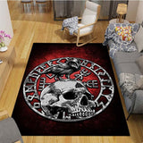 Pangan Wicca Vikings Pattern Floor Mats Soft Rug Area Carpet Living Room Carpet Bedroom Geometric Carpet Non-Slip Mat