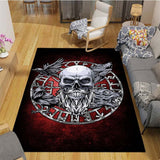 Pangan Wicca Vikings Pattern Floor Mats Soft Rug Area Carpet Living Room Carpet Bedroom Geometric Carpet Non-Slip Mat