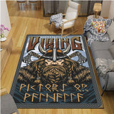 Pangan Wicca Vikings Pattern Floor Mats Soft Rug Area Carpet Living Room Carpet Bedroom Geometric Carpet Non-Slip Mat