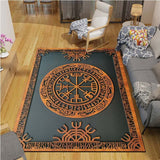 he Vikings Pattern Floor Mats Soft Rug Area Carpet Living Room Carpet Bedroom Geometric Carpet Non-Slip Mat