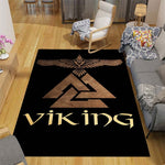 he Vikings Pattern Floor Mats Soft Rug Area Carpet Living Room Carpet Bedroom Geometric Carpet Non-Slip Mat