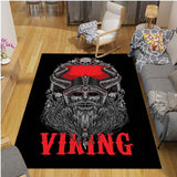 Pangan Wicca Vikings Pattern Floor Mats Soft Rug Area Carpet Living Room Carpet Bedroom Geometric Carpet Non-Slip Mat