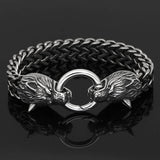 Home Viking Nordic Geri & Freki Stainless Steel Bracelet Ancient Treasures Ancientreasures Viking Odin Thor Mjolnir Celtic Ancient Egypt Norse Norse Mythology