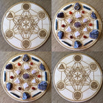 Crystal Grid~Metatron's Cube Crystal Grid - Platonic Solids - Altar Decoration