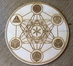 Crystal Grid~Metatron's Cube Crystal Grid - Platonic Solids - Altar Decoration